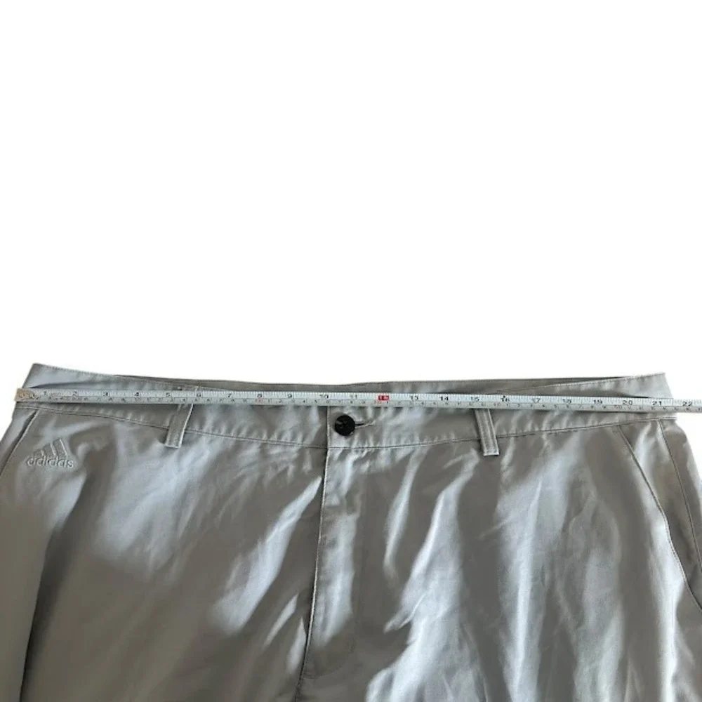 Adidas Climalite Light Gray Performance Golf Flat Front Chino Pants Mens 42 x 30